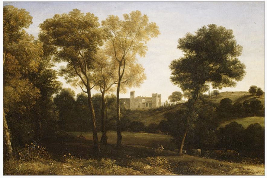 view of La Crescenza - c.1648 15x23" Metropolitan Museum of Art, New York