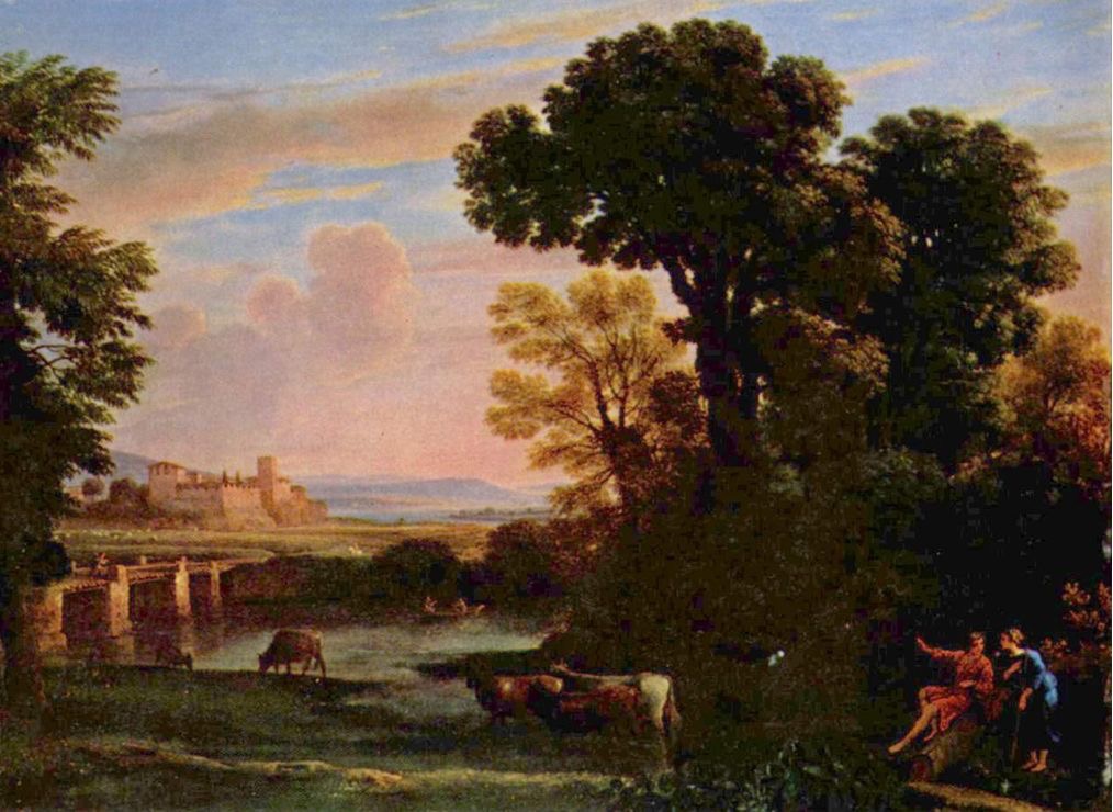 pastoral landscape - 1648 13x21" Yale U. Art Gallery