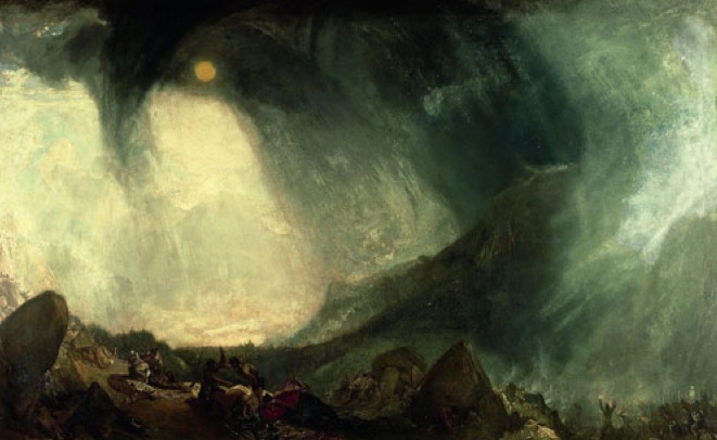 Turner - Snow Storm- Hannibal and His Army Crossing the Alps 1812