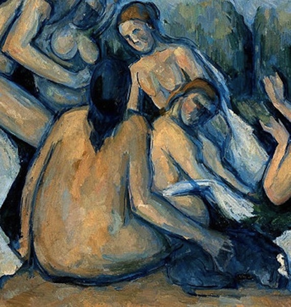 Cezanne bathers c.1900 --detail (W'pedia)