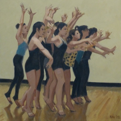 "dance rehearsal" 22 x 22" 2012