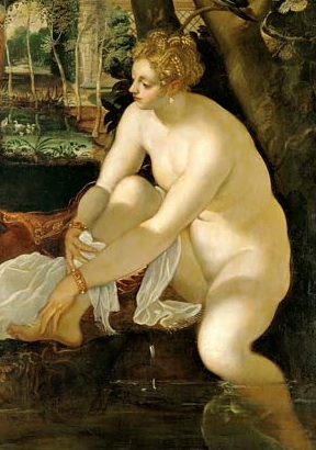 "Susannah and the Elders" 1555 detail