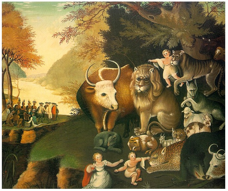 The Peaceable Kingdom  c.1834  [Wikipedea]