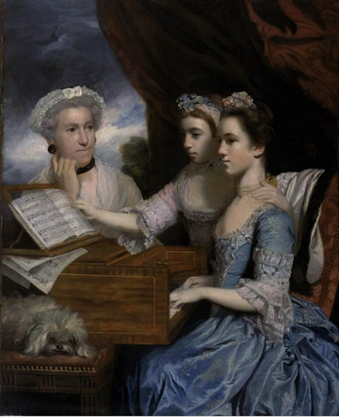 Mrs. James Paine and the Misses Paine  1765  [liverpoolmuseums.org_.uk