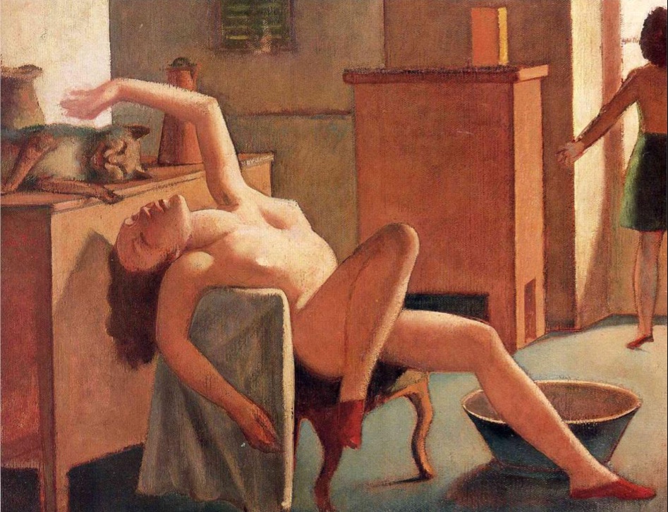 "nude with cat" 1949 [Wikipaintings.org]