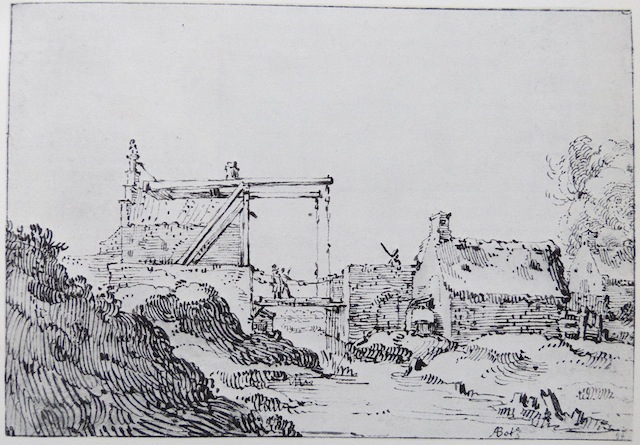 "drawbridge near city ramparts"  no date