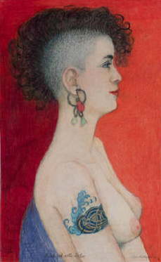 "punk girl with tattoo" [georgekrevskygallery.com]