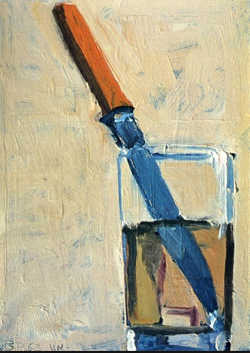 "Knife and Glass" 1963  [Wikiart.org]