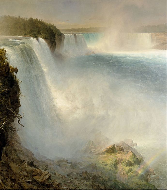 Church "Niagara Falls from the American Side" 1867 [wikipedia]