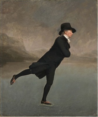 Raeburn "The Reverend Robert Walker Skating on Duddingston Loch" c.1795 [scottishnationalgalleries.org]