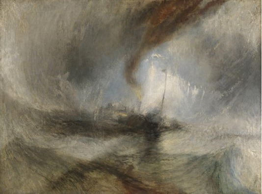 "Snow Storm--Steam Boat Off a Harbors Mouth" 1842 [tate ]