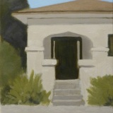 house front with steps  14x11"  2019