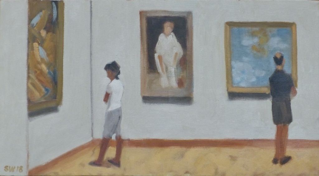 two in  a gallery