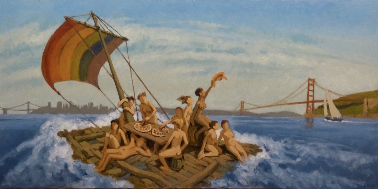 Models Guild annual sail.  24x48". 2016
