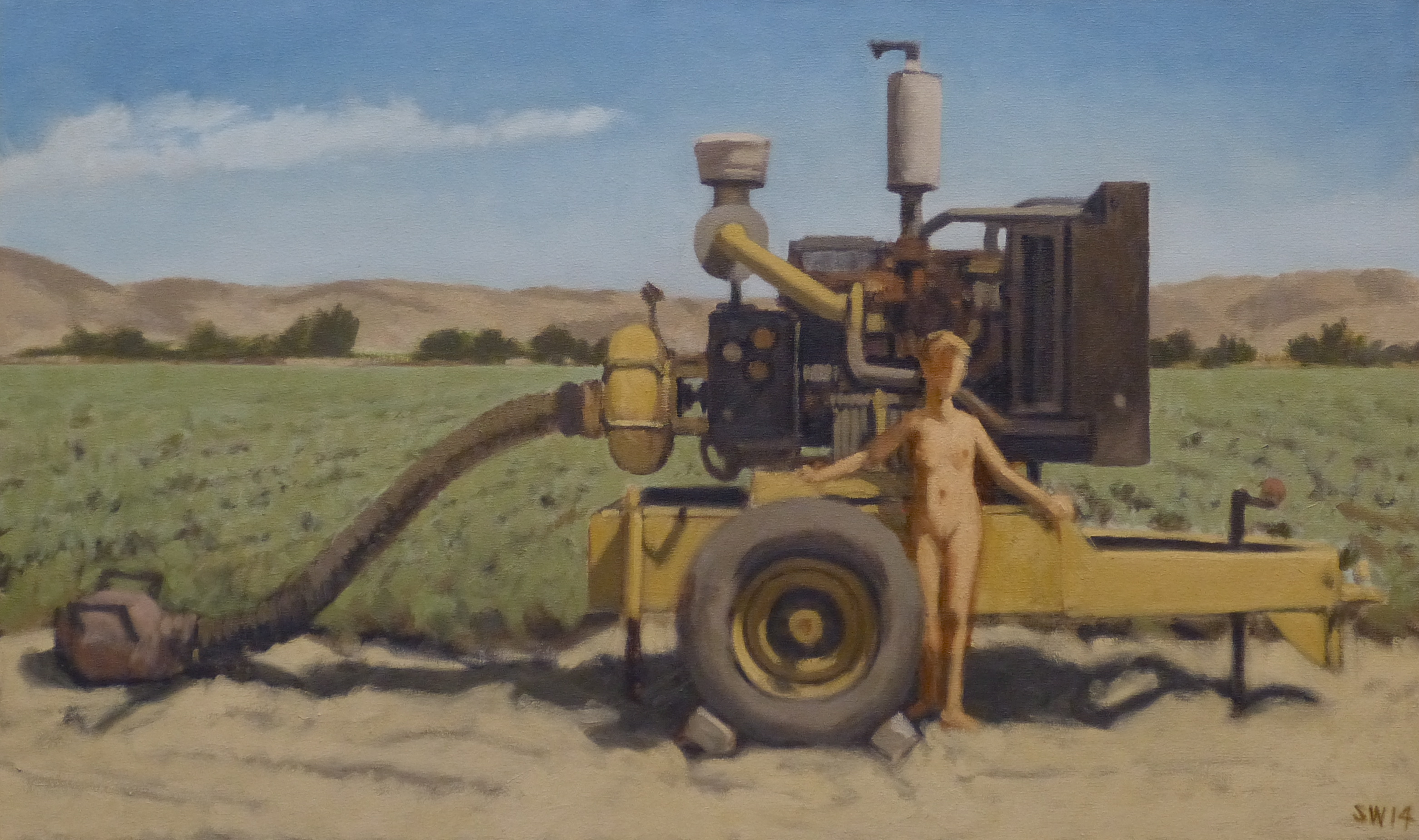model with field pump  18x30". 2014