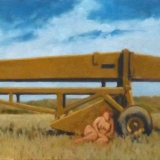 model with grader. 14x42". 2013