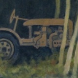 model-with-tractor